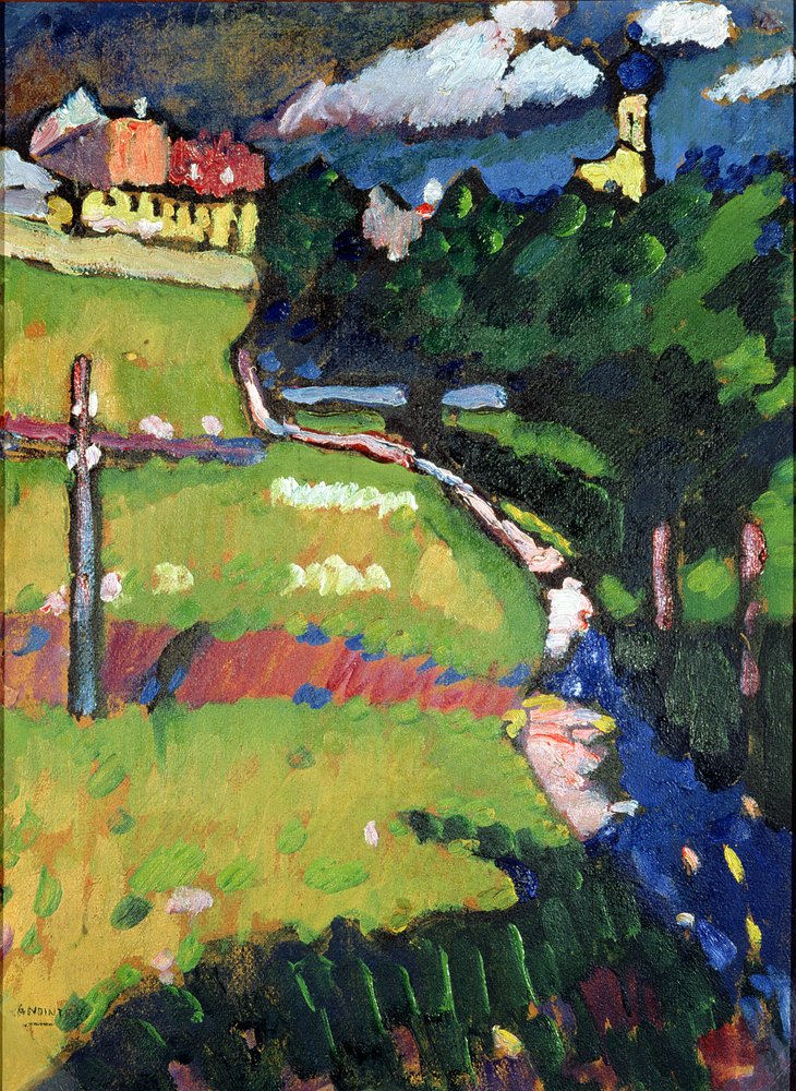 The Church in Murnau, 1908-09 by Wassily Kandinsky