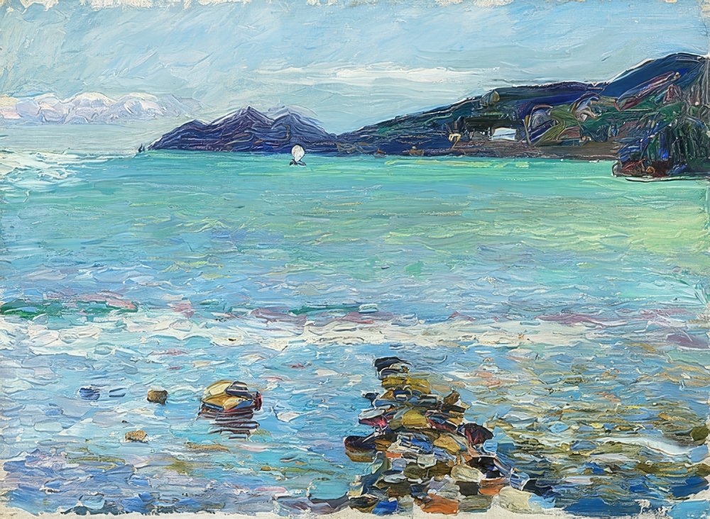 Rapallo, View of Portofino. c. 1906 by Wassily Kandinsky