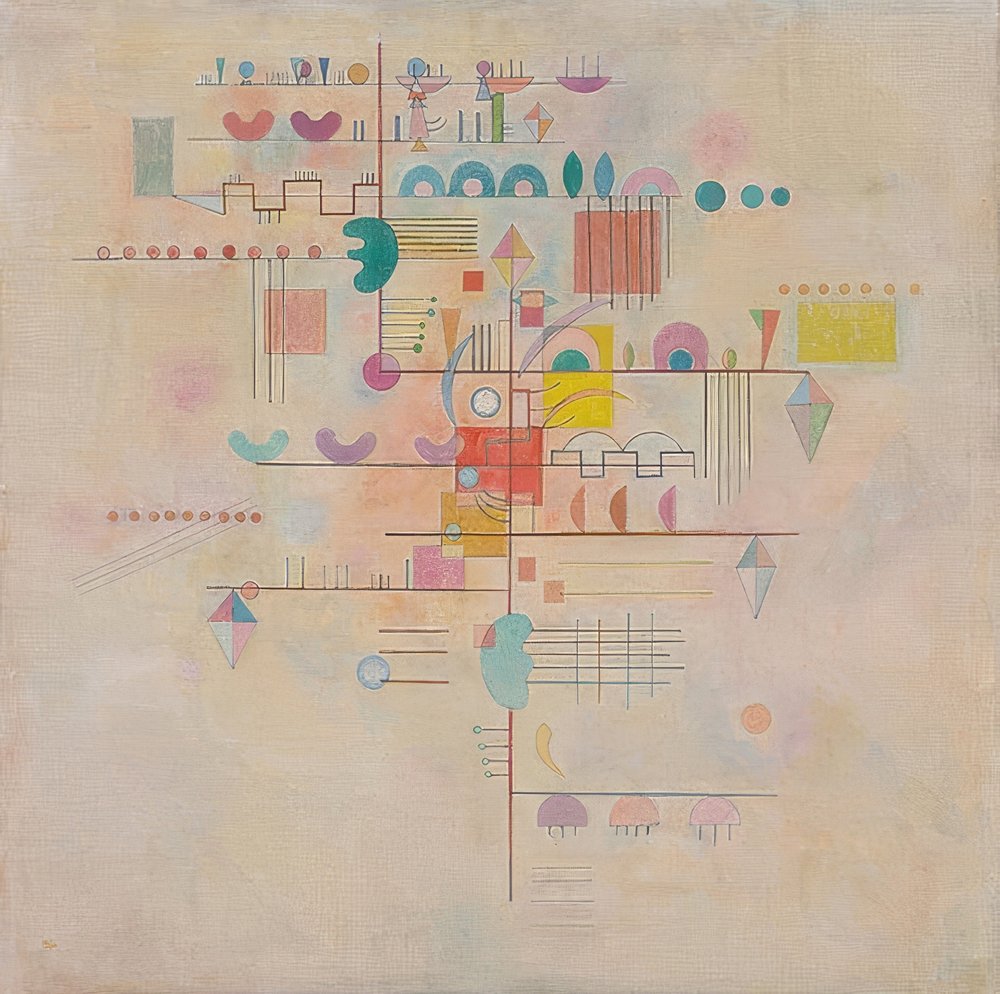 Delicate Ascent by Wassily Kandinsky