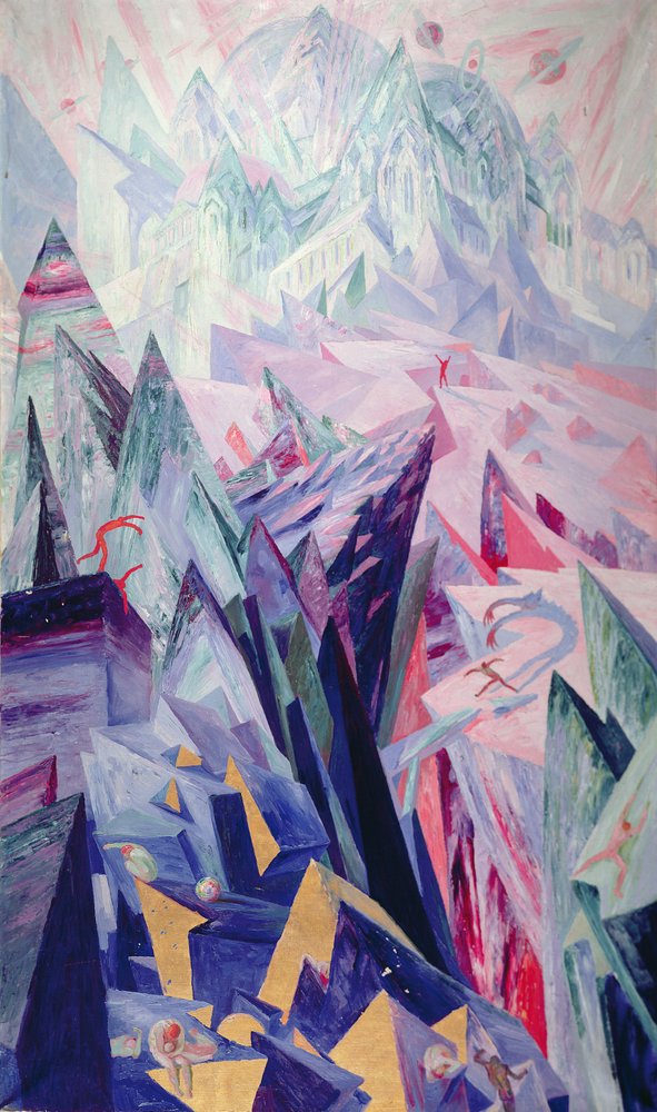 Way of the Genius, 1918 by Wenzel Hablik: Fine art print