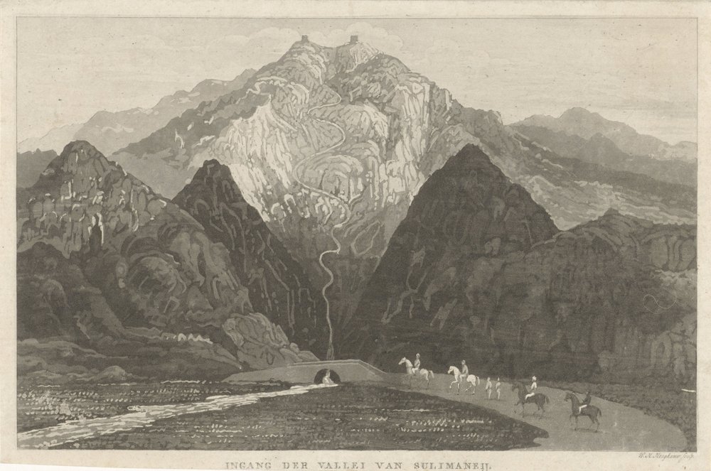 Travelers in a Mountain Landscape