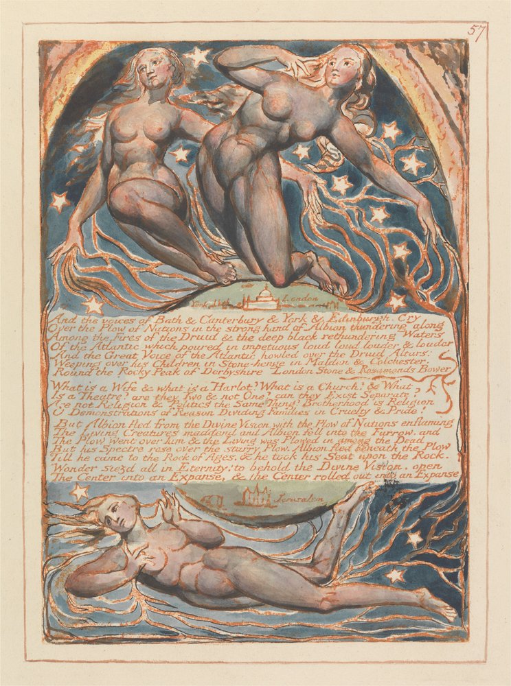 Jerusalem, Plate 57 by William Blake