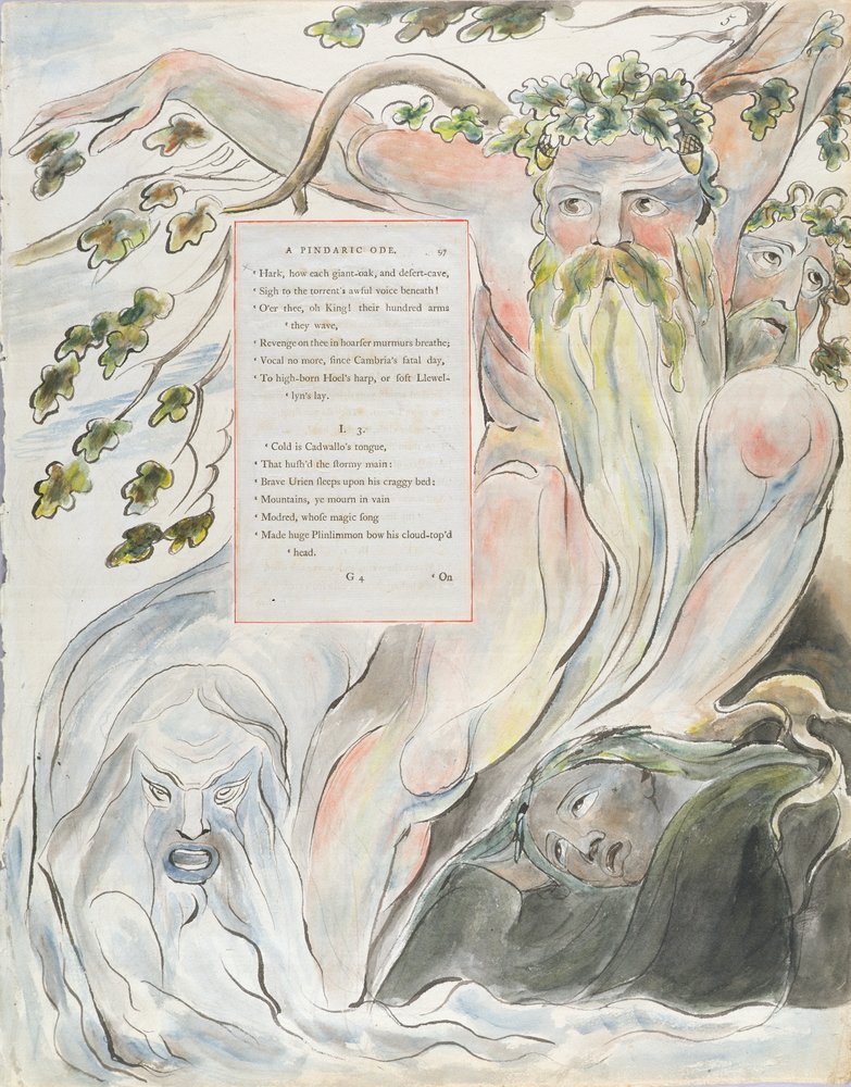 The Bard: A Pindaric Ode, Design 57 from 'The Poems of Thomas Gray'