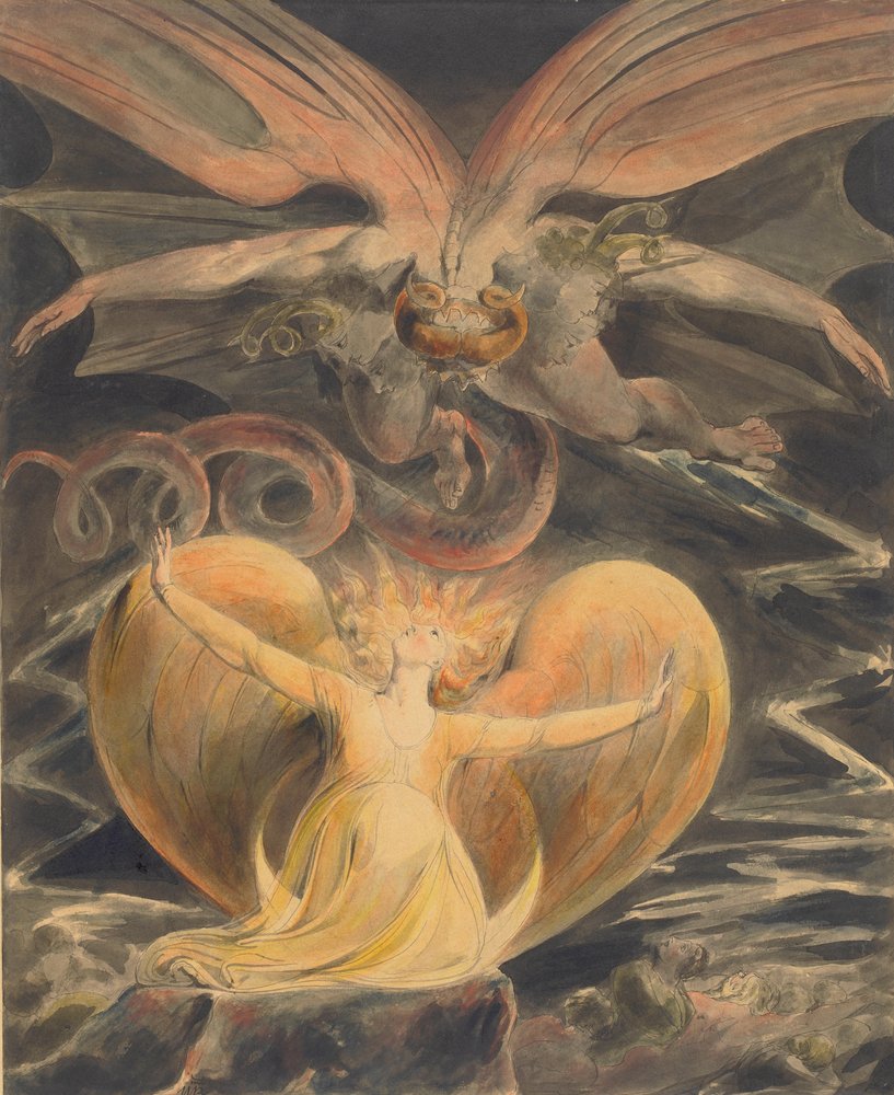 The Great Red Dragon and the Woman Clothed with the Sun by William Blake
