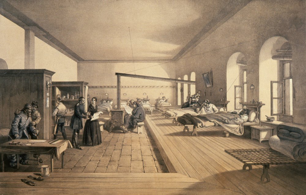 One of the Wards of the Hospital at Scutari, 1856