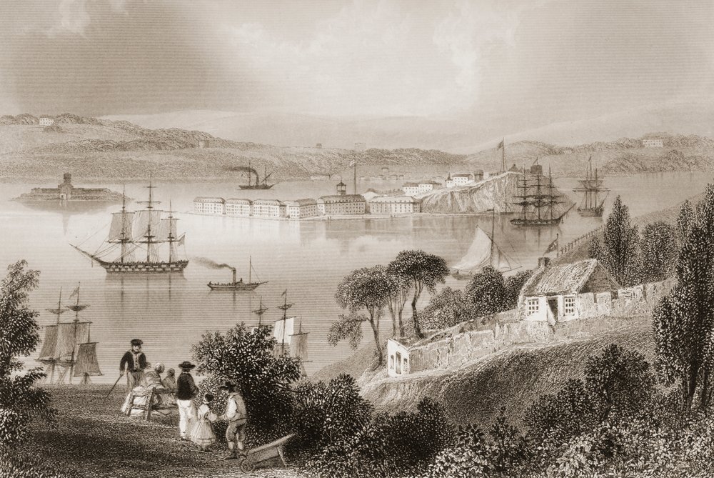 The Cove of Cork, County Cork, Ireland by William Henry Bartlett