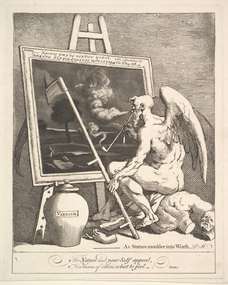 Time Smoking a Picture by William Hogarth