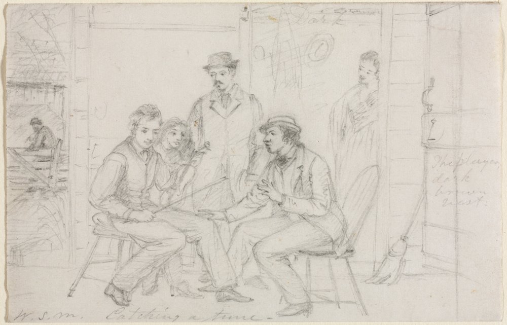 Catching a Tune, probably 1867 by William Sidney Mount