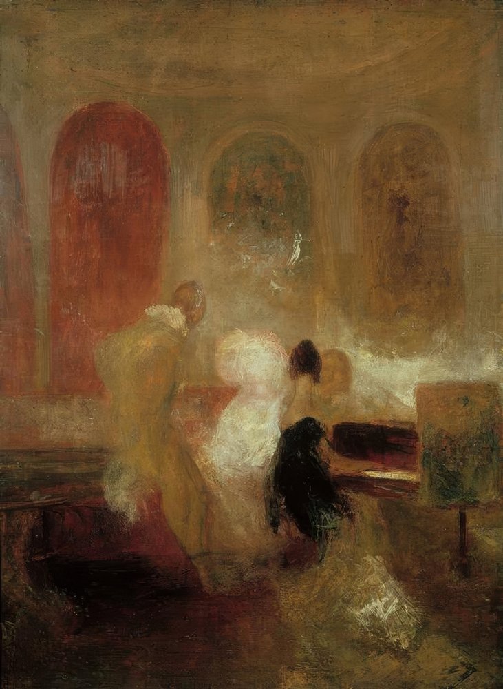 A Music Party, East Cowes Castle (Music at East Cowes Castle) by Joseph Mallord William Turner