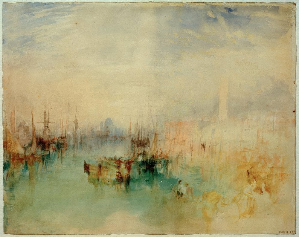 Venice: Shipping off the Riva degli Schiavoni, from near the Ponte dell ...