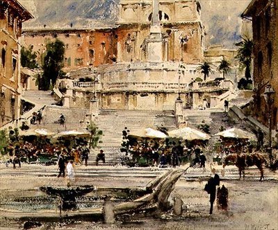 Piazza di Spagna, Rome by William Walcot