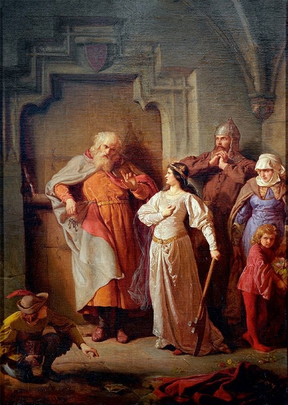 Queen Jadwiga and Dymitr of Goraj by Wojciech Gerson