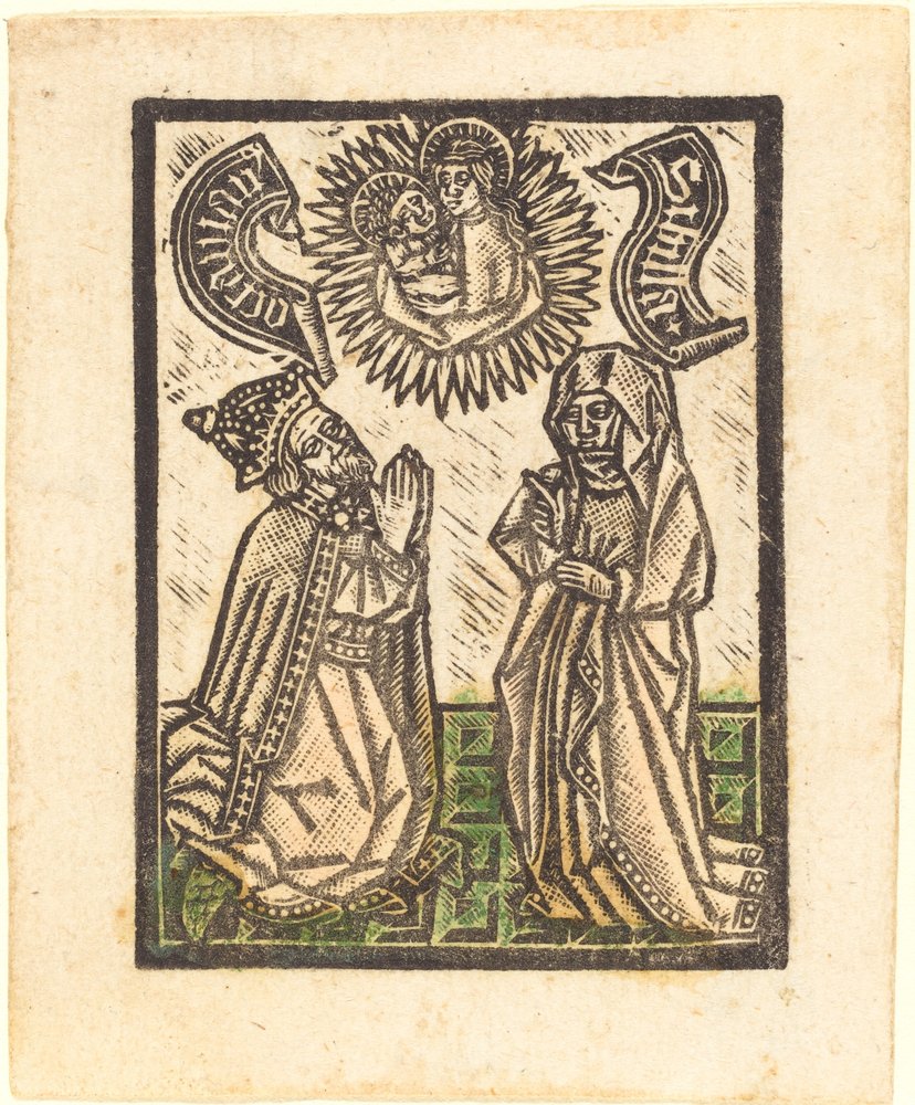Emperor Octavian and the Sibyl by Workshop of Master of the Aachen Madonna