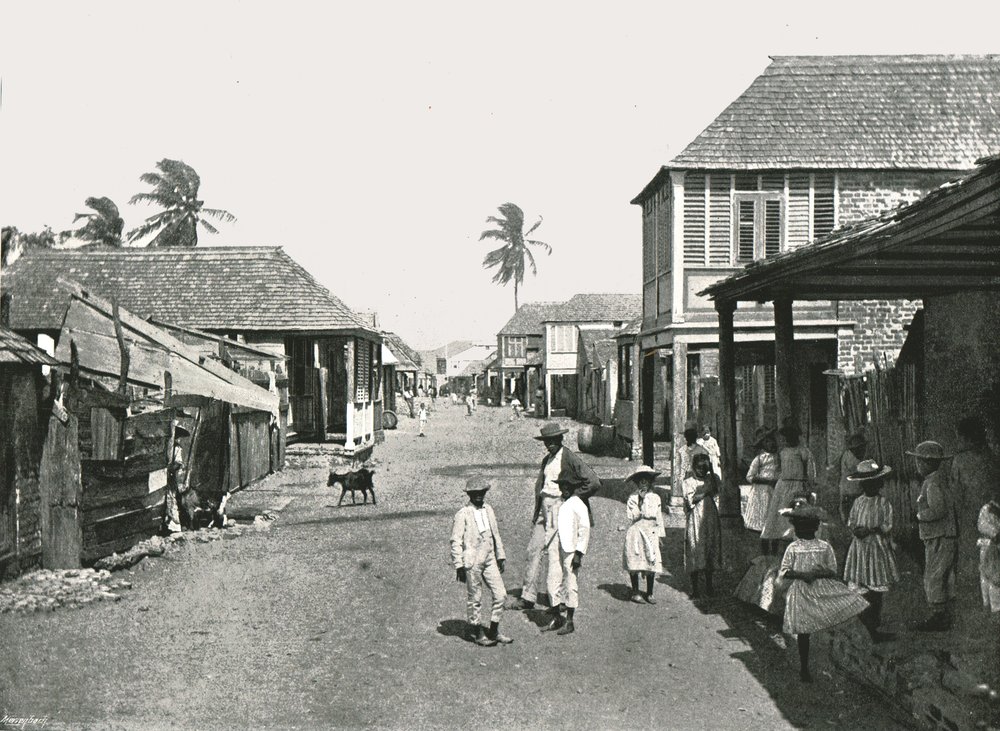 Street Scene in Port Royal, Jamaica, 1895 by York and Son