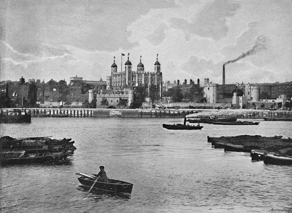 The Tower of London, c1896 by York and Son: Fine art print