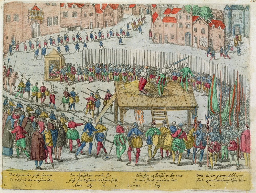 The Execution of Twenty Noble Leaders including Counts Egmont and Horn ...