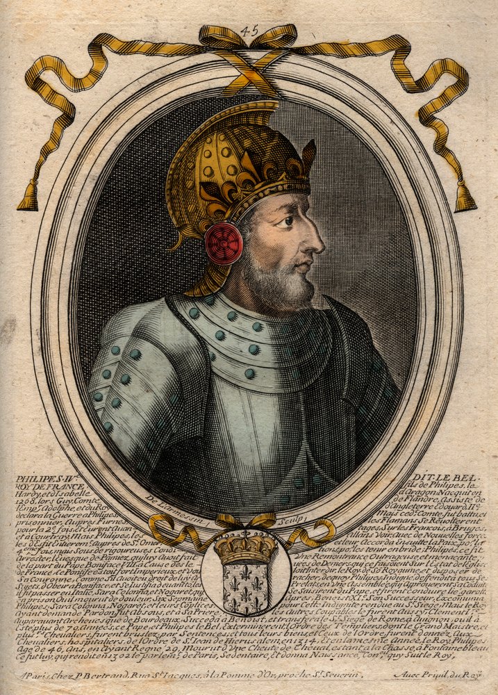 Portrait of Philip IV the Bel (1268 - 1314), King of France - Philip IV ...