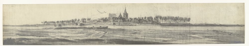 View of Grave, 1672 by frères Moreau