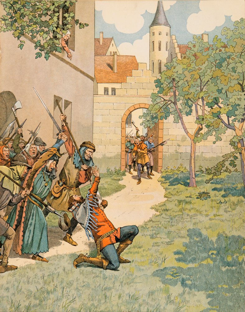 History of Belgium: Jacob Van Artevelde, the Wise Man of Ghent, Falls Under the Blows of the Populace by pseudonym for Jacques Onfroy de Bréville Job