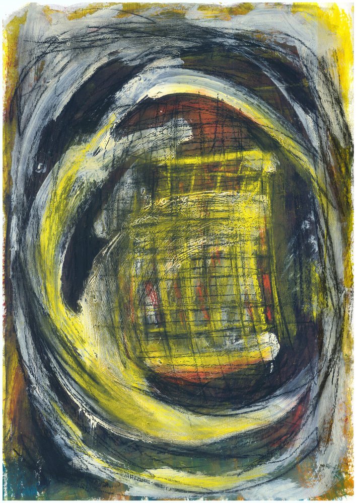 Energetic Yellow Vortex by Agnieszka Paluch