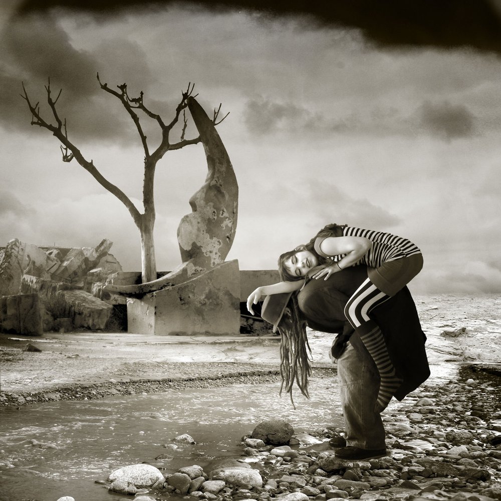 Piggyback Through Surreal Landscape by Alejandra Baci