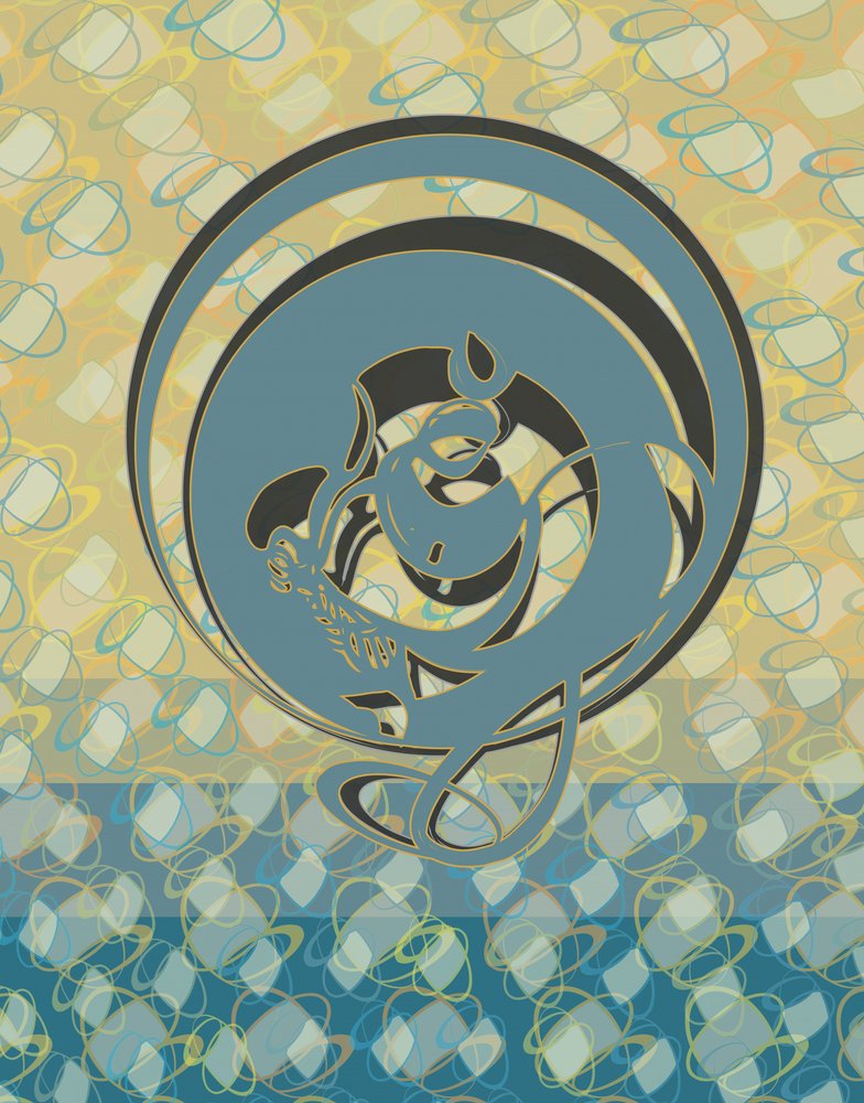 Elegant Blue Dragon by Alejandra Winkhaus