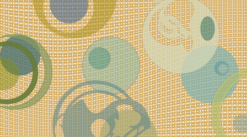 Overlapping Abstract Circles by Alejandra Winkhaus