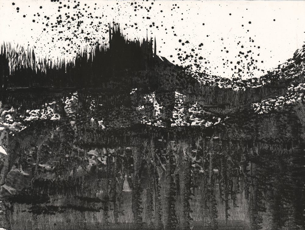 Jagged Ink Landscape by Alex Walsh