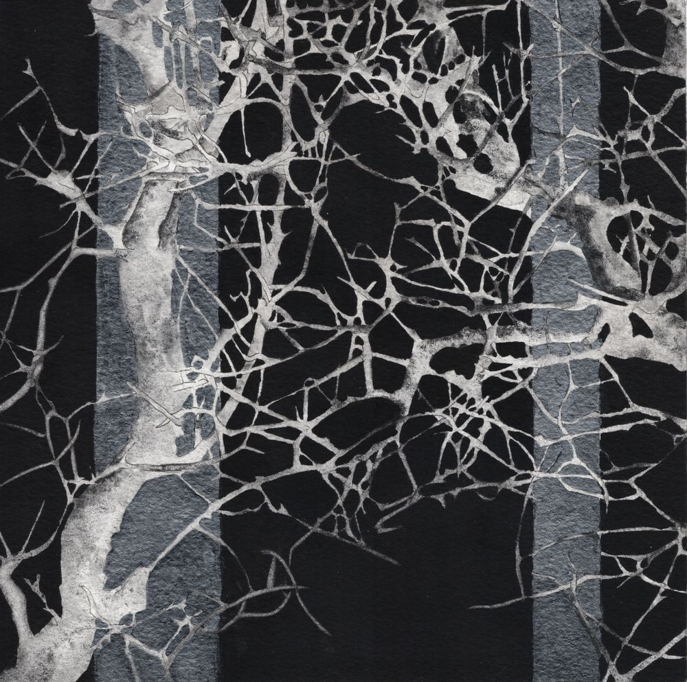 Silvery Branches Pattern by Alex Walsh