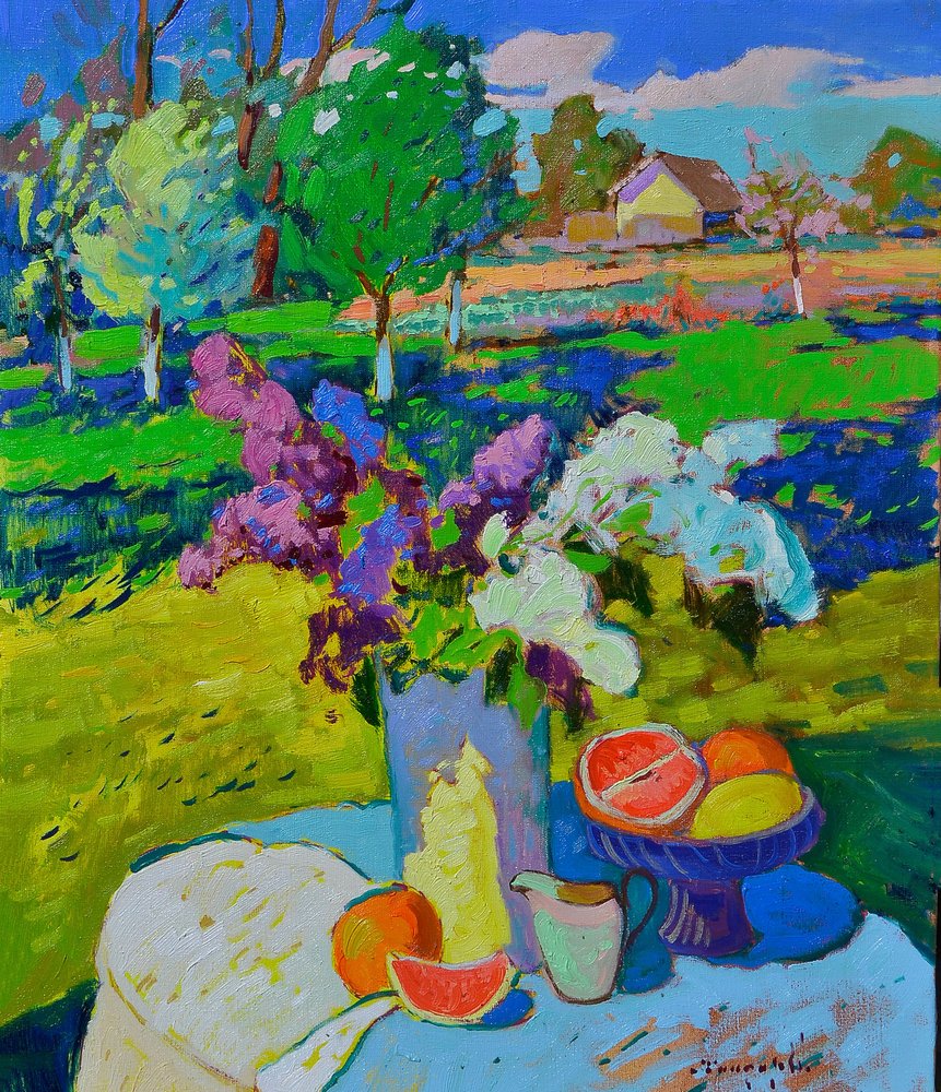Spring Garden Still Life by Alexander Shandor