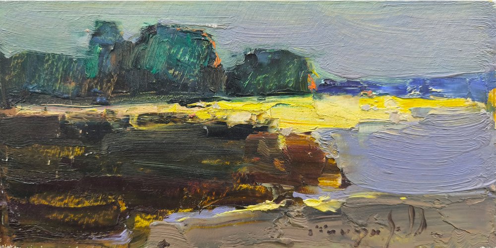 Vibrant Abstract Landscape by Alexander Shandor