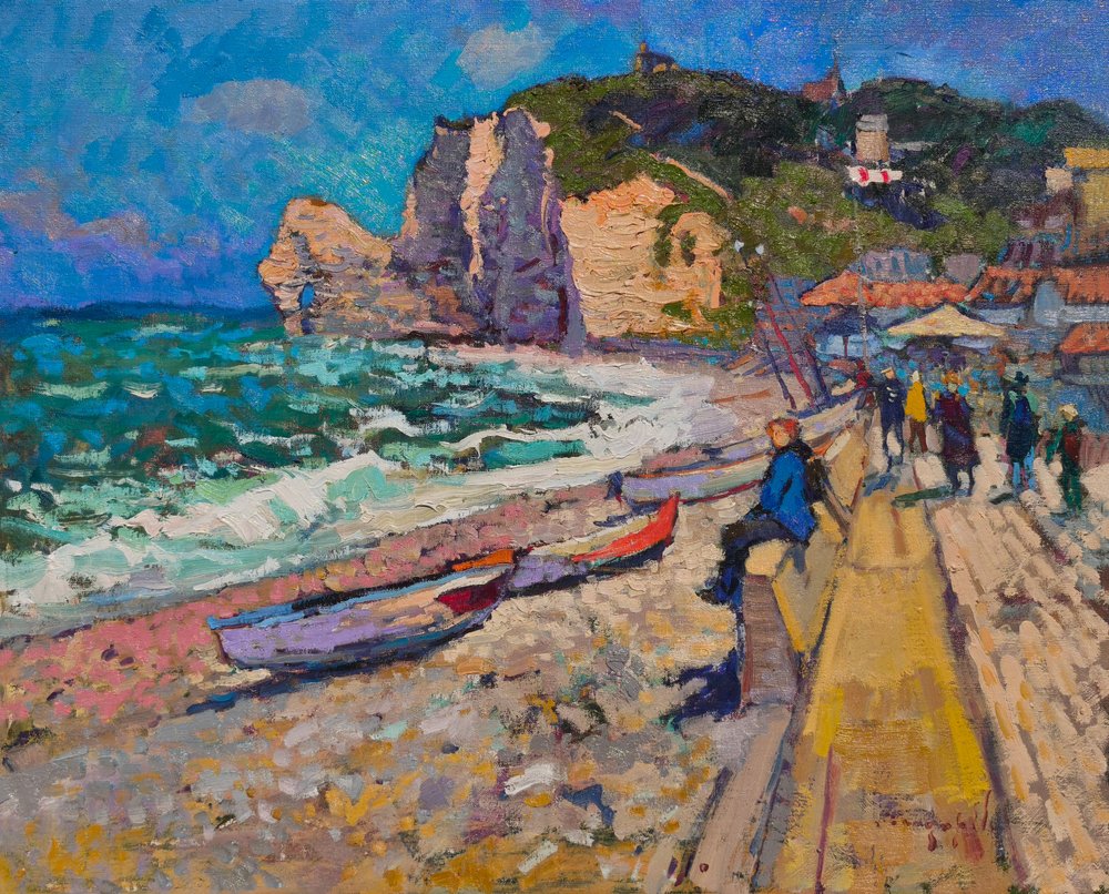 Vibrant Coastal Cliffs by Alexander Shandor