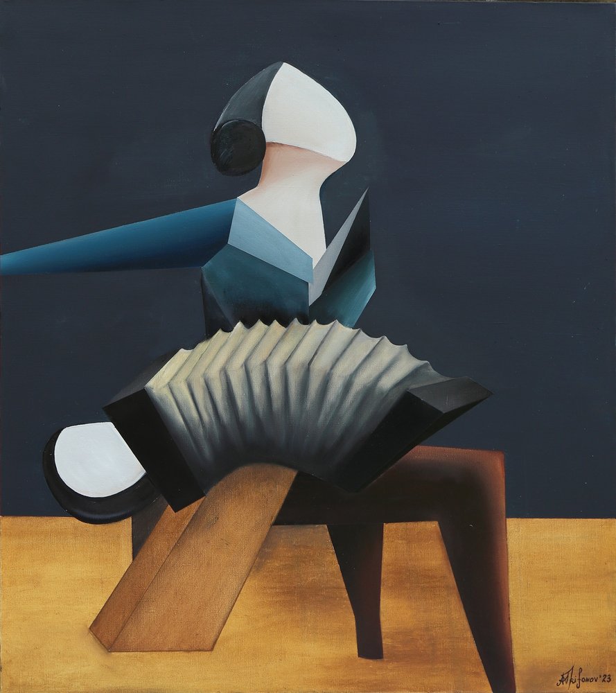 Geometric Accordion Player by Alexander Trifonov