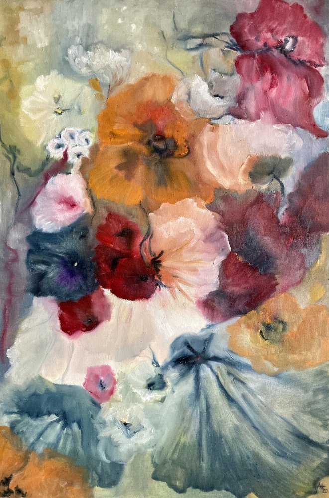 Colorful Poppies Bloom by Alexandra Higgins