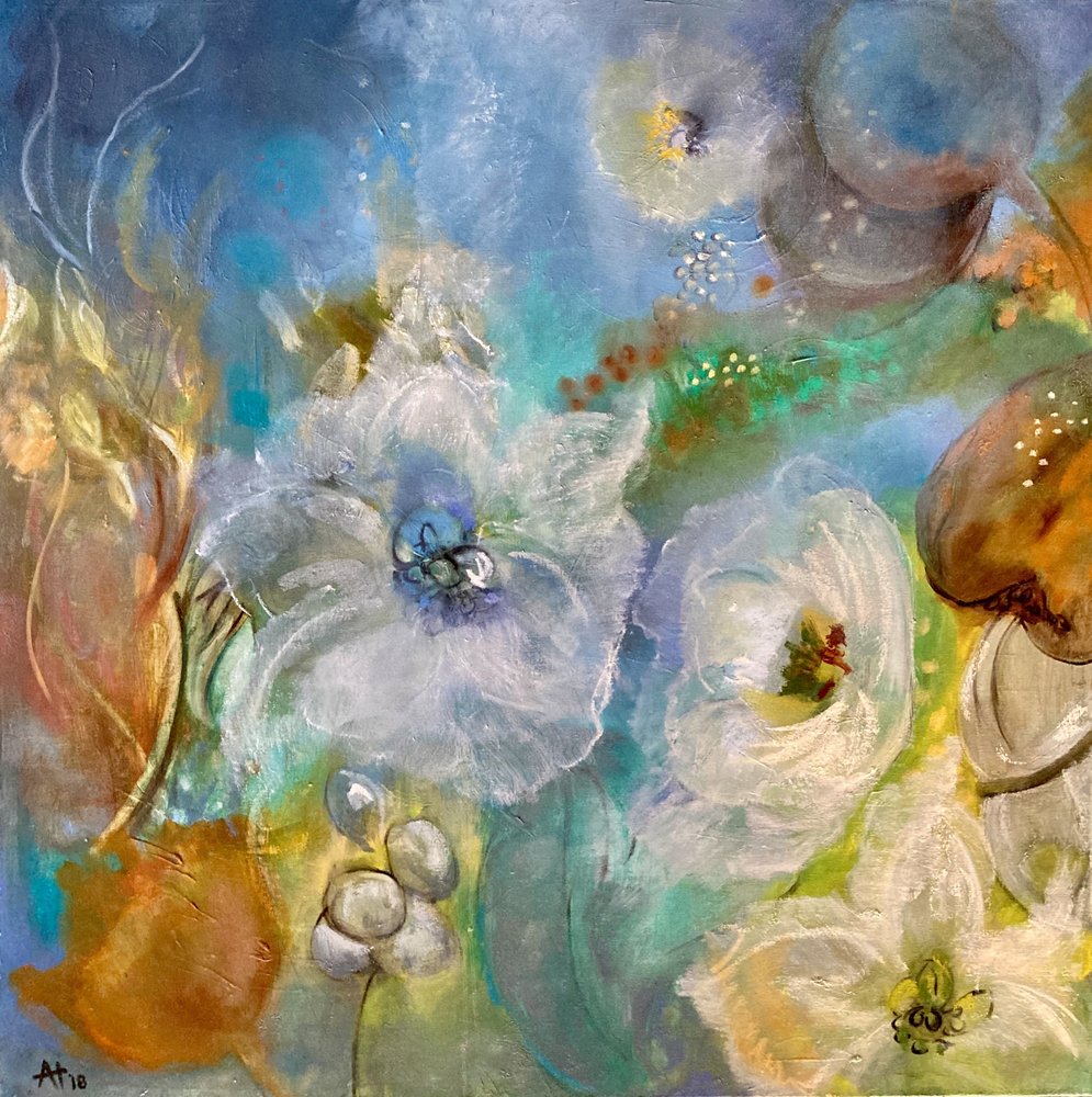 Ethereal White Blooms by Alexandra Higgins