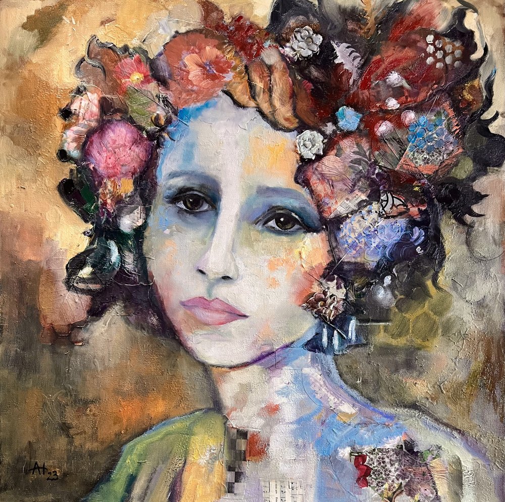 Expressive Floral Portrait by Alexandra Higgins