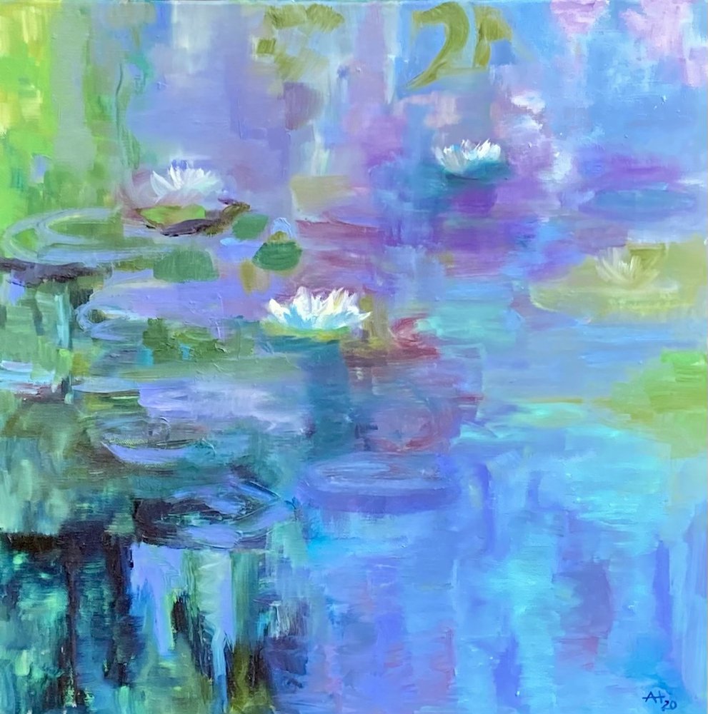 Serene Lily Pond by Alexandra Higgins