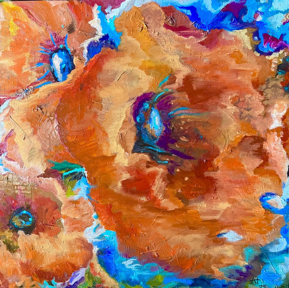 Vibrant Orange Blooms by Alexandra Higgins