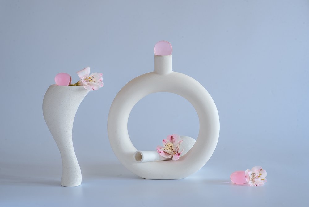 Minimalist Pink Still Life by Alice Sheng