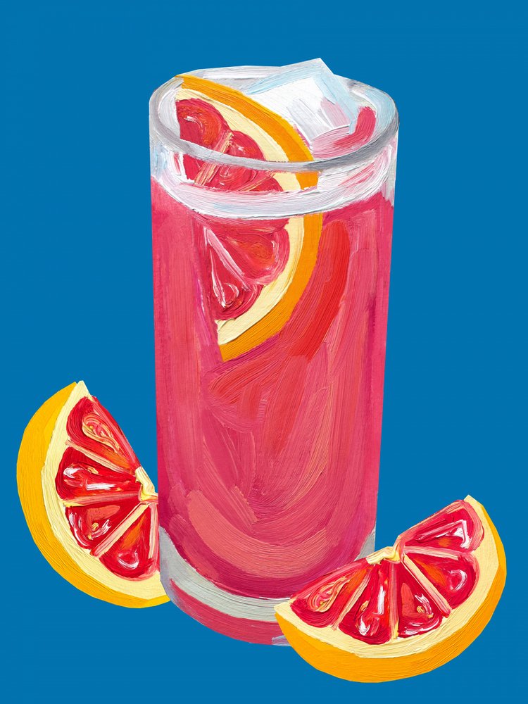 Pink Grapefruit Cocktail by Alice Straker