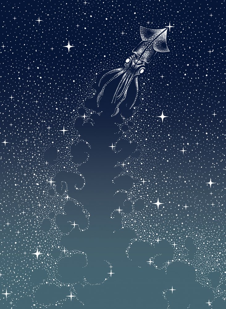Celestial Squid Ascent by Alirıza ÇAKIR
