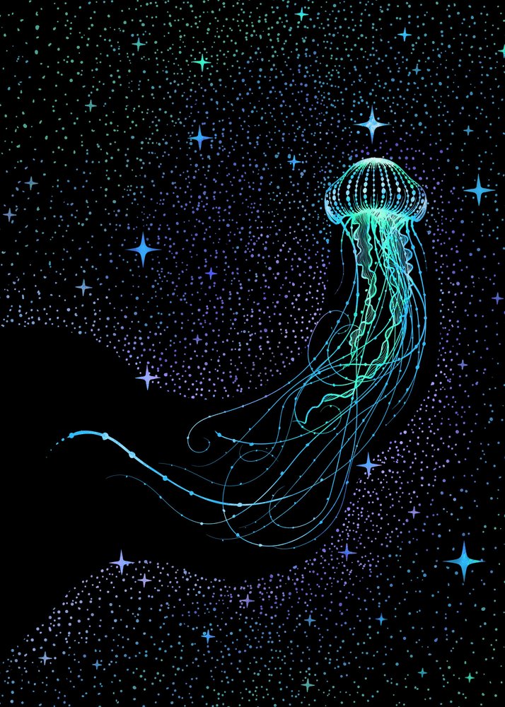 Cosmic Jellyfish Dream by Alirıza ÇAKIR