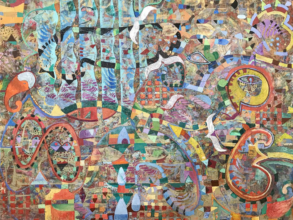 Intricate Abstract Mosaic by Alise Loebelsohn