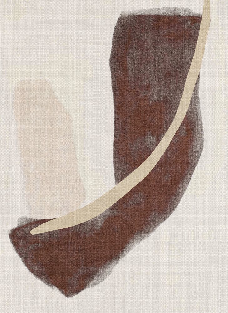 Abstract Earthy Shapes by Alma: Premium art reproduction