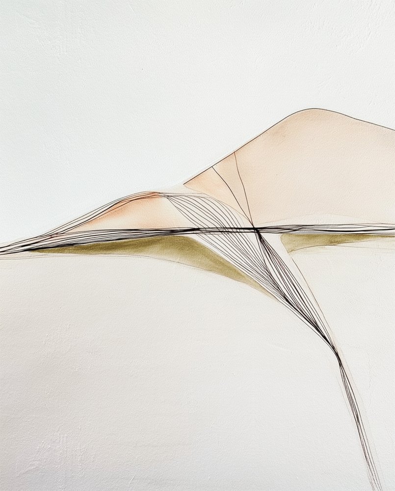 Abstract Flowing Landscape by Alma