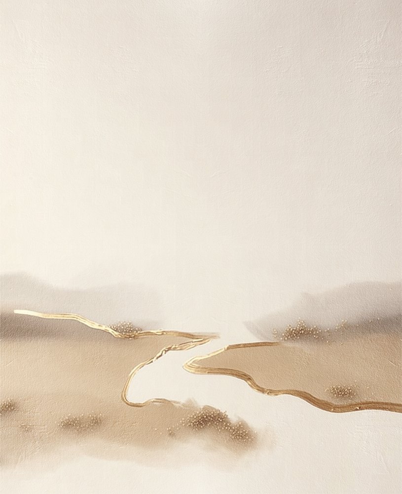 Abstract Golden River by Alma