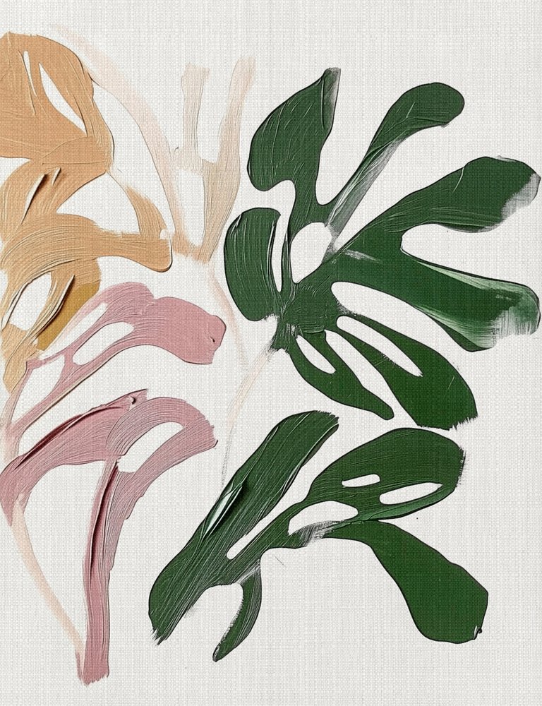 Soft Botanical Monstera by Alma