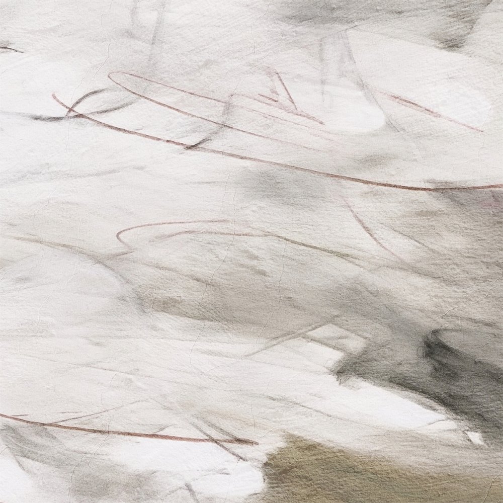 Subtle Grey Abstract by Alma