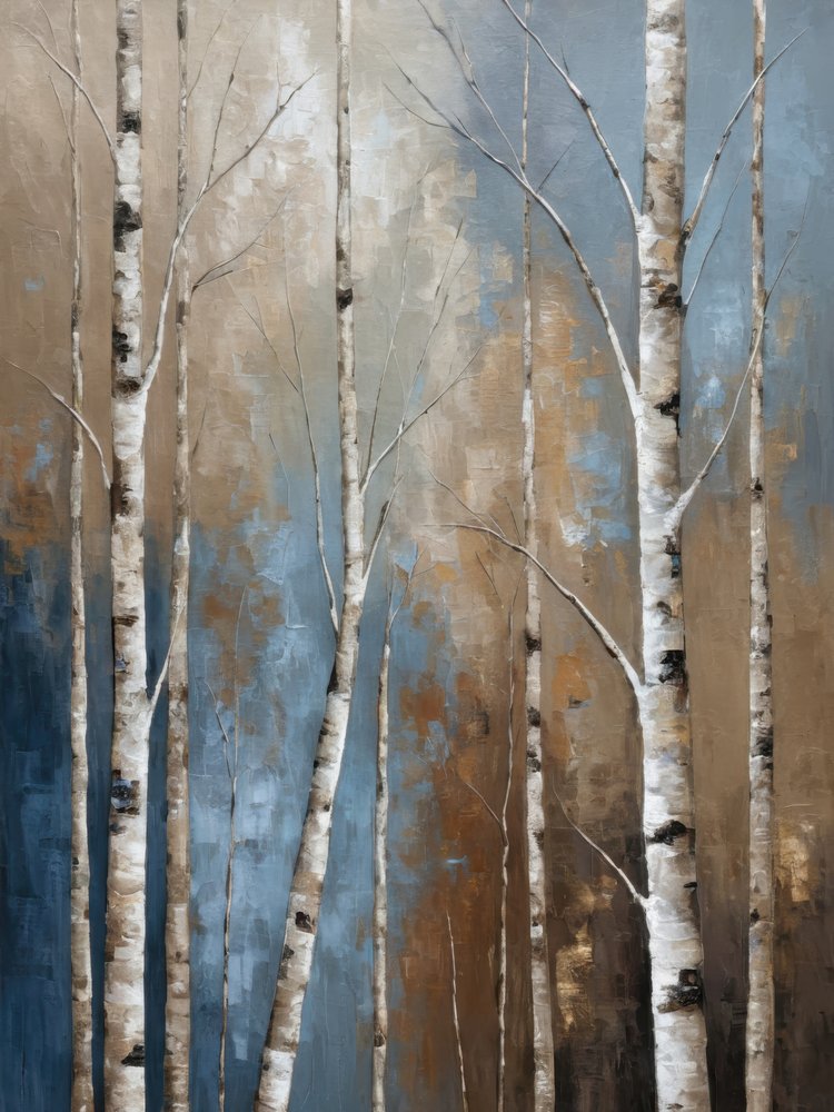 Abstract Birch Forest by Alpenglow Workshop