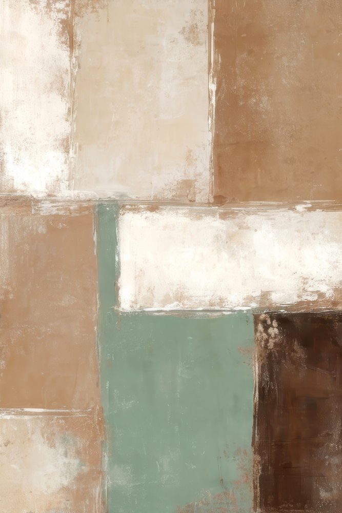 Earthy Abstract Blocks by Alpenglow Workshop